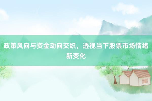 政策风向与资金动向交织，透视当下股票市场情绪新变化