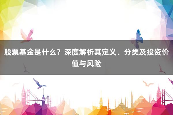 股票基金是什么？深度解析其定义、分类及投资价值与风险